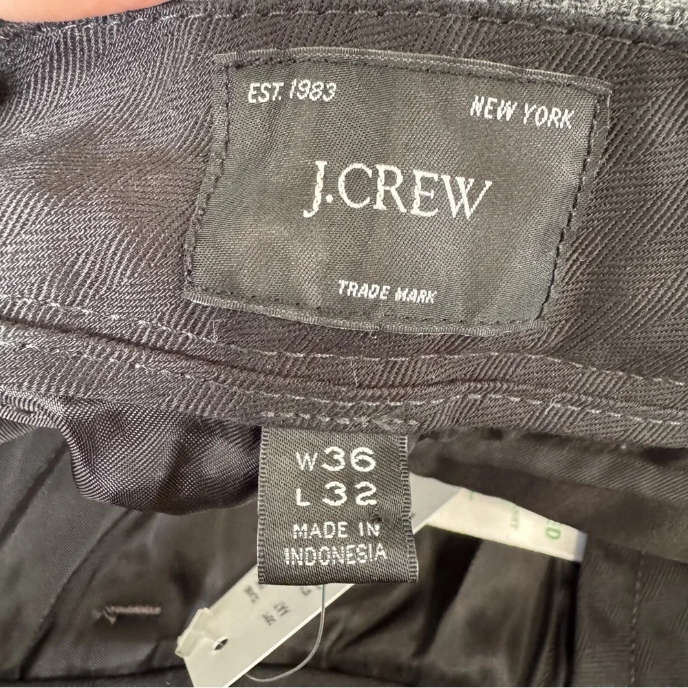 J. Crew NWT Creased Trouser in Japanese Wool Blend 36X32